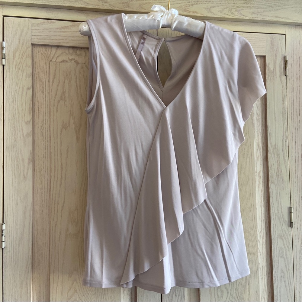 NWOT Karen Millen Flutter Sleeveless Top | Size 4